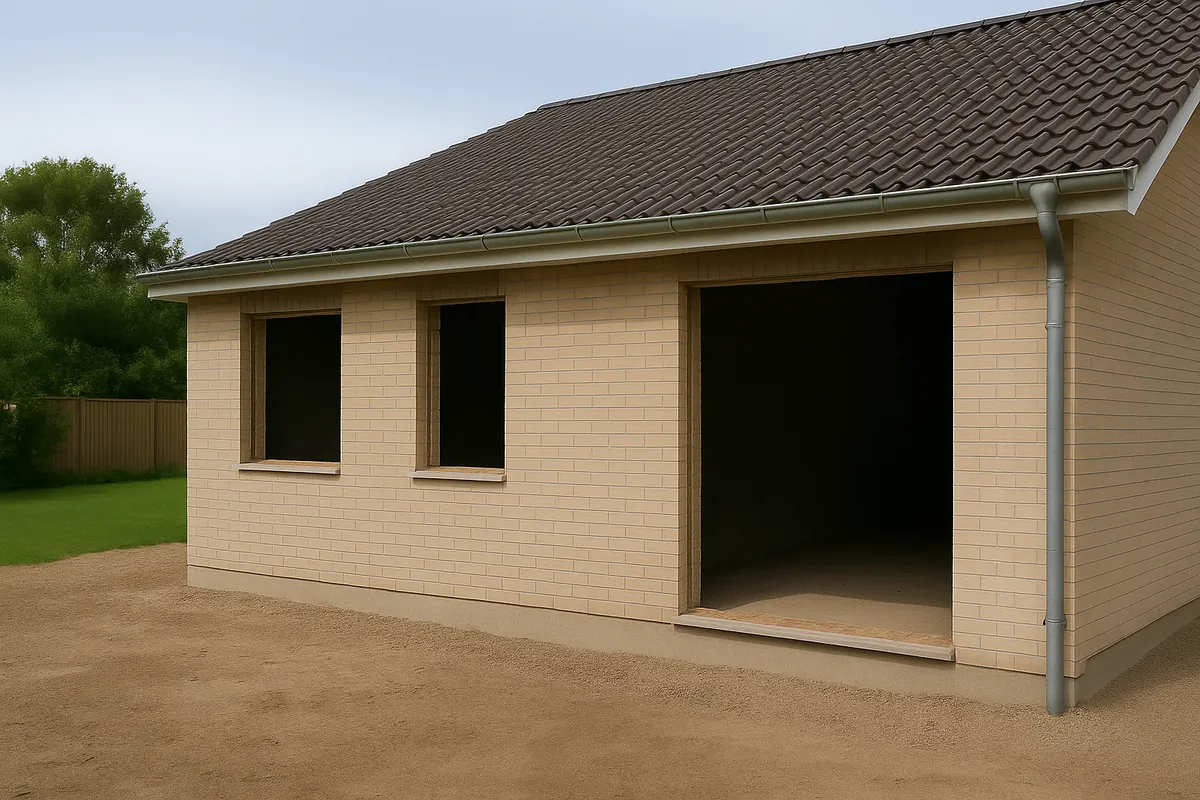 Privātmāja ar veciem PVC logiem pirms nomaiņas.