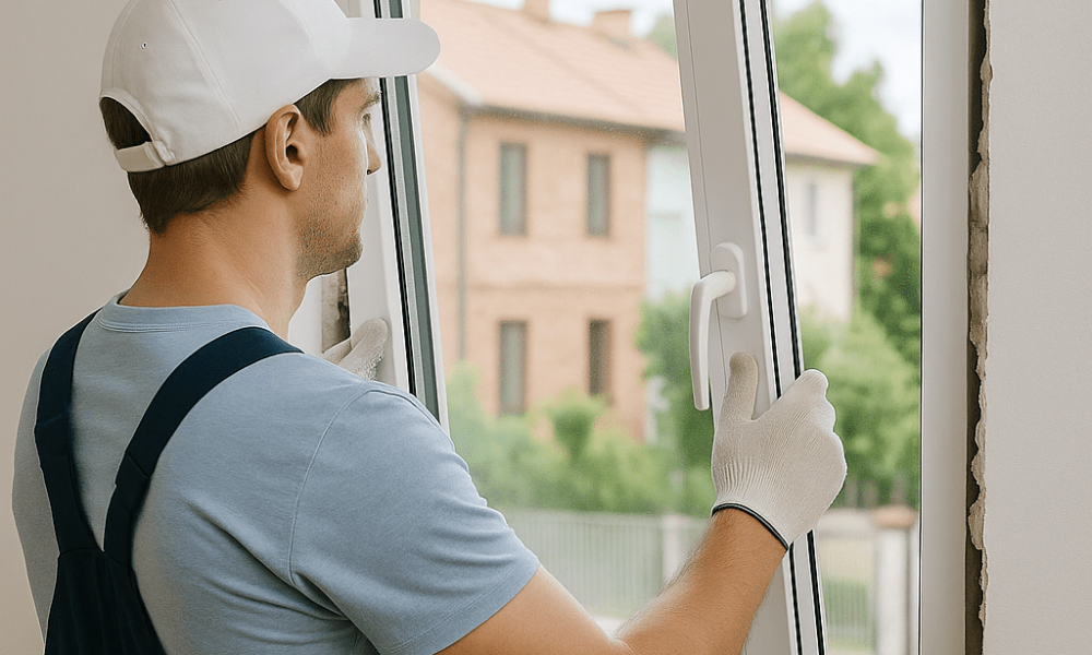 PVC logu uzstādīšana Rīgā Logu meistars montē PVC logu
